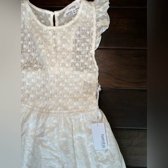 Hashttag in trend white eyelet midi dress size XS - Picture 2 of 4